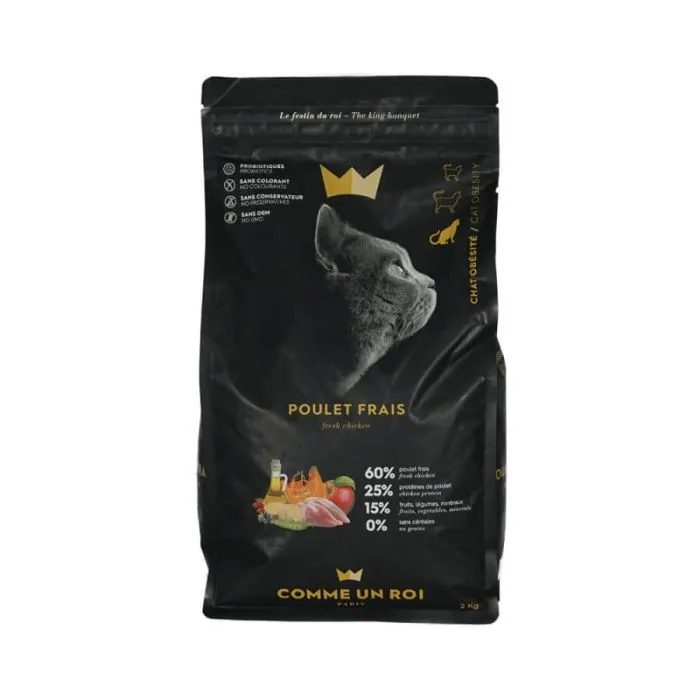 Comme Un Roi Gatto Obesity Al Pollo 2 Kg 3 Comme Un Roi Gatto Obesity Al Pollo 2 Kg