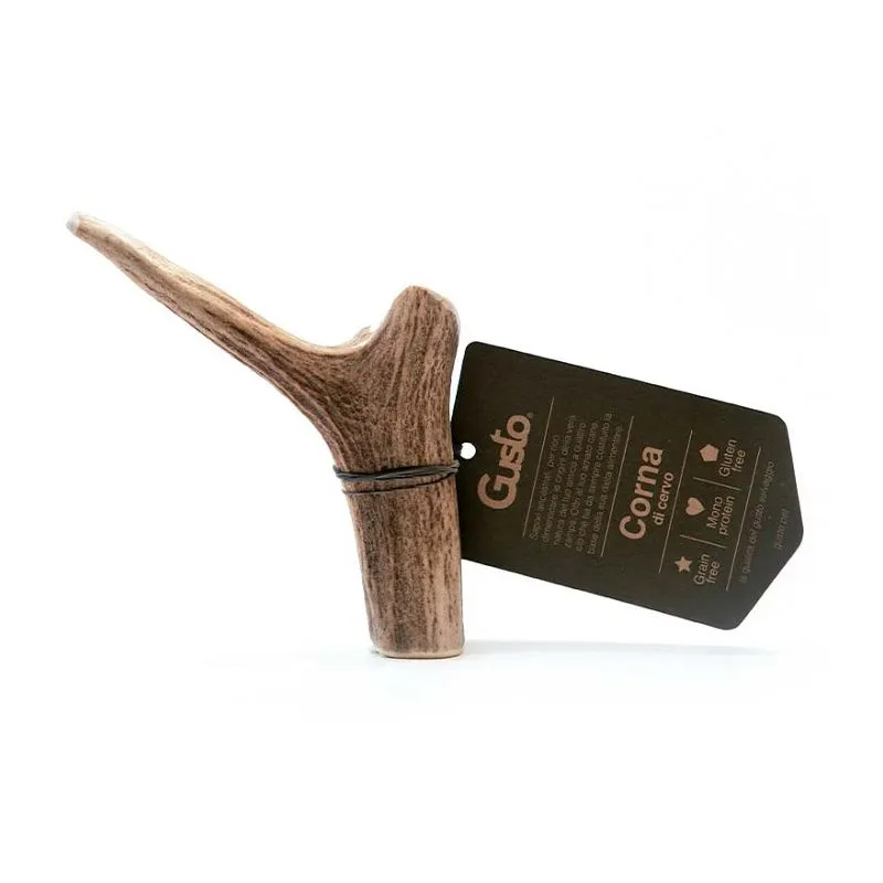 Gusto Pet Food Corno Di Cervo Intero L - 130/199gr Snack Cane 3 Gusto Pet Food Corno Di Cervo Intero L - 130/199gr Snack Cane