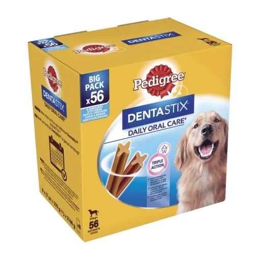 Dentastix - Pedigree Dentastix Maxi +25Kg BigPack 56pz -Negozio online cibo per gatti dentastix maxi 25kg bigpack 56pz