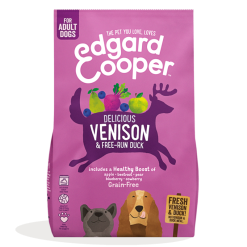 Edgard & Cooper Edgard&Cooper Adult Cervo Fresco E Anatra Ruspante Crocchette Cane