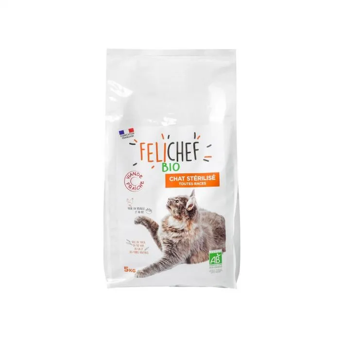 Felichef Crocchette BIO Gatto Sterilizzato 5 Kg 4 Felichef Crocchette BIO Gatto Sterilizzato 5 Kg - immagine 2