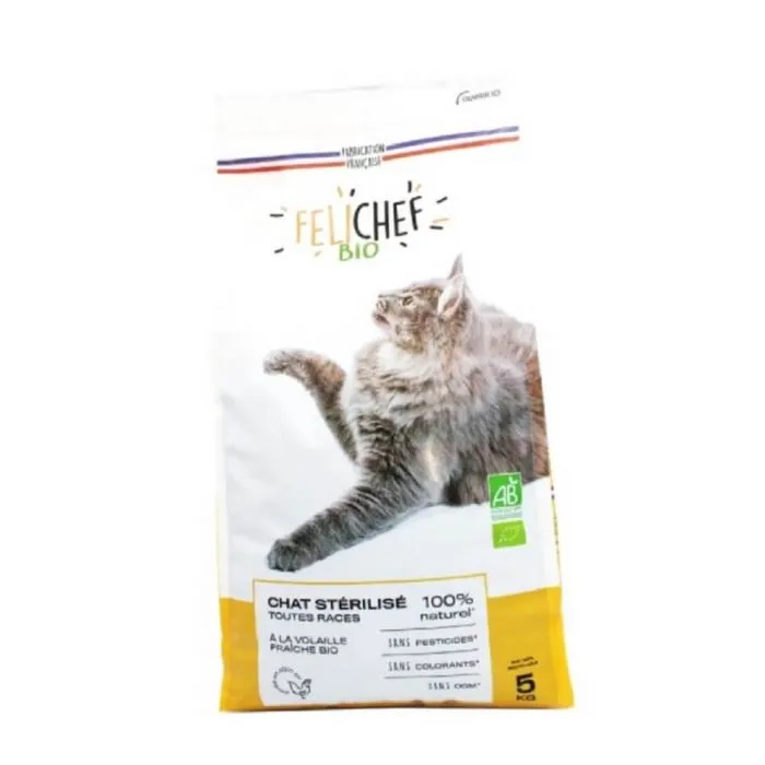 Felichef Crocchette BIO Gatto Sterilizzato 5 Kg 3 Felichef Crocchette BIO Gatto Sterilizzato 5 Kg