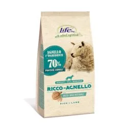 Life PetCare Life Dog Ricco In Agnello 12kg ULTIMI PEZZI Crocchette Cane