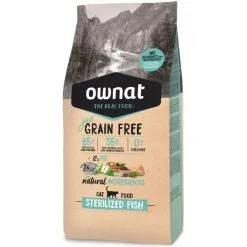 Ownat Grain Free Just Per Gatto Sterilizzato Al Pesce 8 Kg