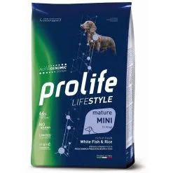 Prolife Mini Mature Pesce Bianco Nutrigenomic Crocchette Cane Senior