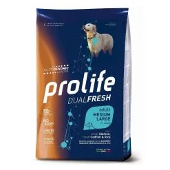 Prolife Salmone Merluzzo E Riso Medium Large Nutrigenomic Crocchette Cane