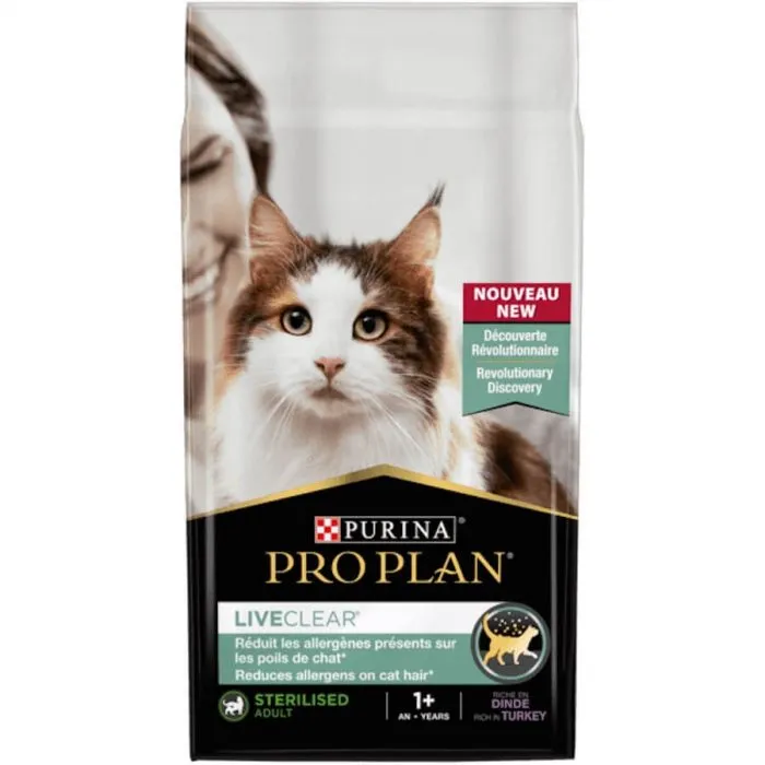 Purina Proplan Cat LiveClear Sterilised Adult 1+ Al Tacchino 2,8 Kg