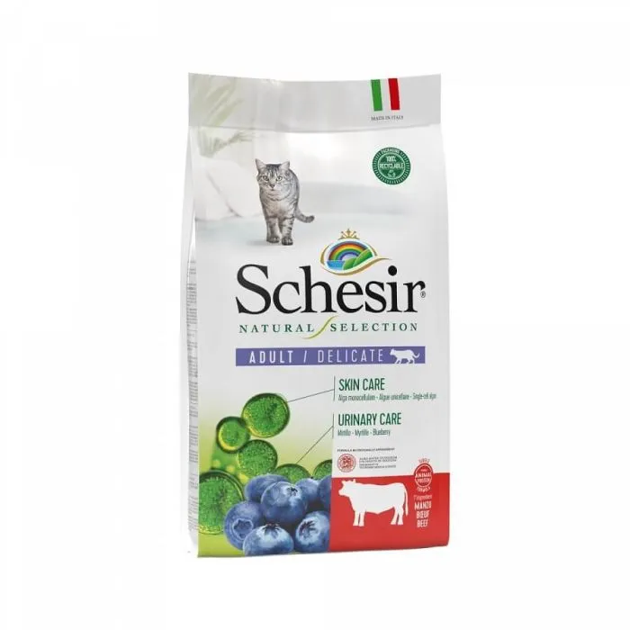 Schesir Crochette Gatto Adulto Mono Proteina Al Manzo 350gr