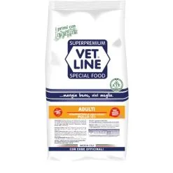 Vet Line Adulti Pollo E Riso 12,5kg Crocchette Cane